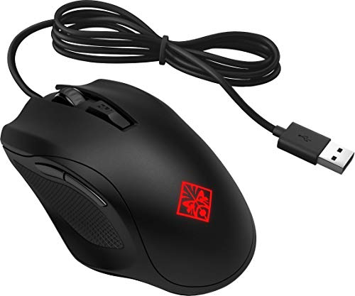 Hp Omen 400 Wired Usb Gaming Mouse, Optimized Mechanical Switches, Quick Adjust 1600-5000 Dpi Optical Sensor, Sniper Mode 400 Dpi, Rgb Led, Customizable Buttons #TOP3