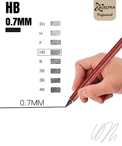 Everlasting Wooden Pencils - Pack of 2 with Extra Refills - Sustainable Writing Instrument for Drawing, Sketching, and Writing - Eco-Friendly and Long-Lasting Design for School, Office, and Home Use