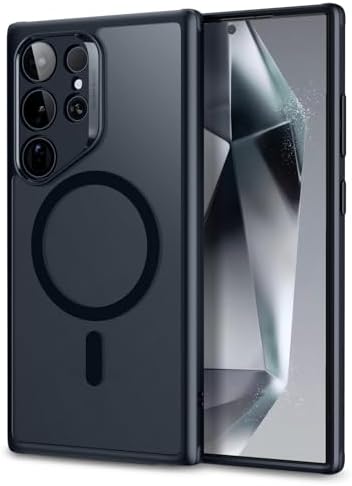 ESR for Samsung S24 Ultra Case, Compatible with MagSafe, Magnetic Case for Samsung Galaxy S24 Ultra, Military-Grade Protection, Yellowing Resistant, Classic Series, Frosted Black