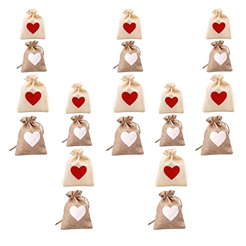 Aboofan 100 Pcs White Gift Wrapping Weeding Candy Shape Containers Draw Inch Tree Decor X Jute Festive Jewelry Party X/ Bag Calendar Fireplace For Pattern Natural Christmas Ing Present #TOP5