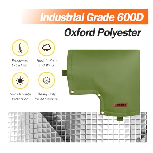 Image of Backflow Preventer Insulation Cover for Vacuum Breaker, 13 inchW x 12 inchH, Green