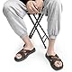 ONCAI Herren Pantoletten Bequem Unterstützung Leicht Atmungsaktiv Kreuz Schieben Dick Kissen Strand Sommer Sandalen für den Innenbereich Braun Größe 49