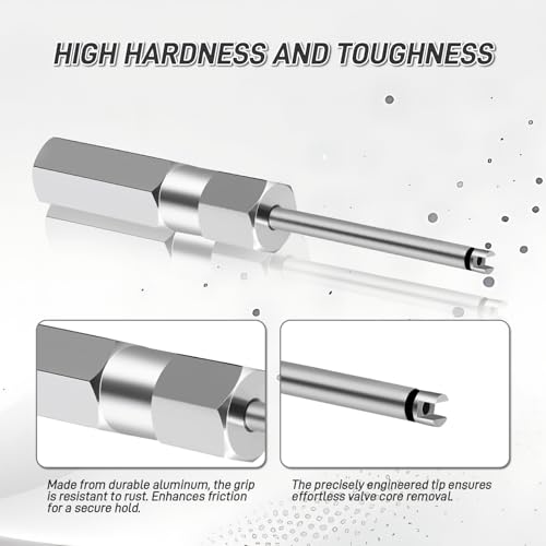 Image of SOMUCH Valve Core Removal Tool, Avoid TPMS Damage, Compact Tire Valve Stem Puller for Schrader Valves, Car and Motorcycle Tire Installation and Removal Accessories