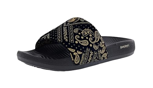 Skechers x Snoop Dogg: Low Slider-Velvet Paisley Men's Sandals