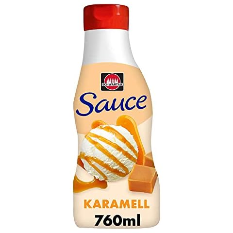 Schwartau Dessert Sauce Caramel, zum Verfeinern von Desserts und Eis, 760ml Cover