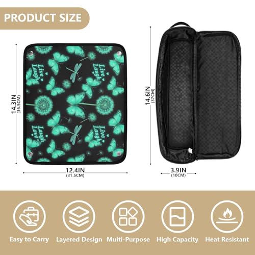 Bolsa de viaje para herramientas de cabello con tapete aislante miniatura 4