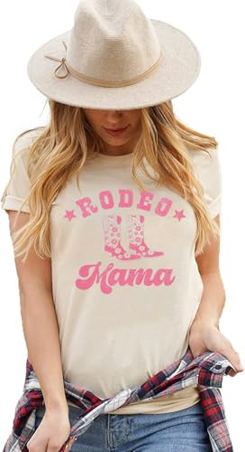 Vintage Western Cowboy Couples T-Shirts Matching Couples Rodeo Tees Tops Funny Letter Rodeo Mama Rodeo Daddy Shirts2