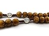 Nazareth Store Wood Beads Rosary Necklace Saint Benedict Medal & Catholic Cross Religious Prayer Chaplet String Handmade #5