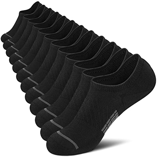 Men's No Show Socks with Arch Support, Pack of 6