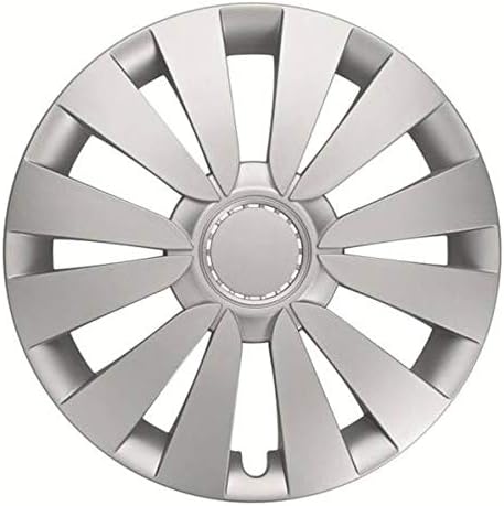 Albrecht 09515 Goal Matte Silver 15" Wheel Cover, (Set of 4)