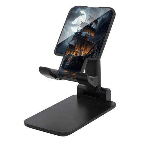 Support pliable pour téléphone portable au motif pirate artistique avec inclinaison réglable