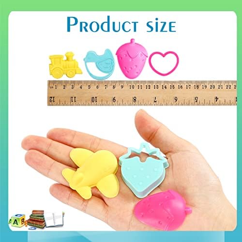 40 Items Play Dough Instruments and Cutters Play Dough Set Equipment Varied Plastic Colourful Molds and Shapes, Occasion Pack Playset for Air Dry Clay and Dough 2