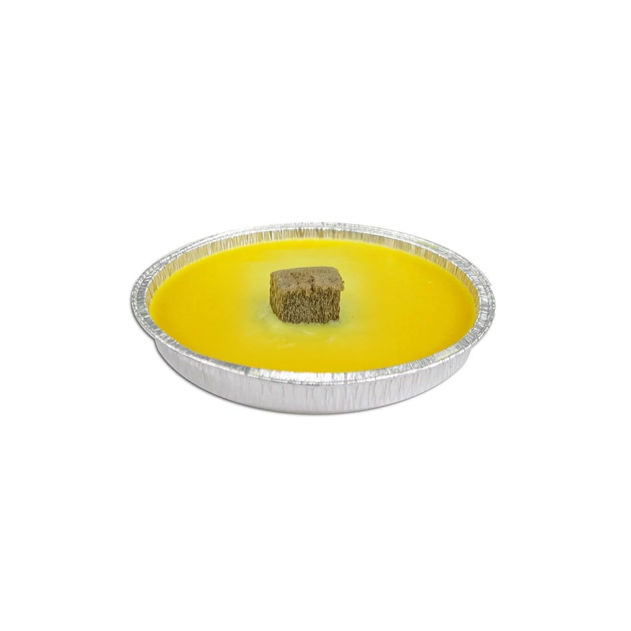Candele alla Citronella, Candele Antizanzare Da Esterno, 60 Pezzi, Diametro 11 cm, Fiaccola in Ciotola di Alluminio, Repellente per Insetti, Durata 4 ore, Ideale per eventi e Cene all’Esterno