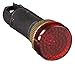 Dayton Raised Indicator Light, LED Lamp Type, 240VAC/DC Voltage, 12mm Mounting Dia. Size