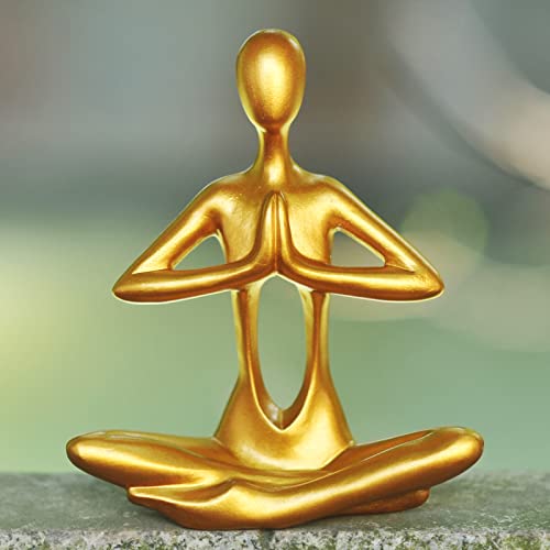 Figuras Decorativas Doradas Yoga 3 Pzs miniatura 3