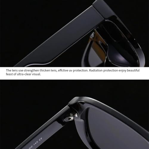 Lunettes de soleil rétro monobloc à grande monture pour conduire confortablement sans reflets