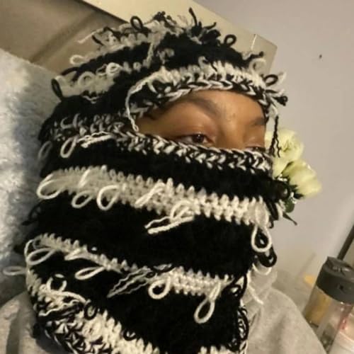 Balaclava Deportiva, Gorro Unisex, Protector de Cuello para Hombres, Diseño Enroscado Desgastado, Accesorio para Fotos, Ideal para Actividades Al Aire Libre miniatura 2