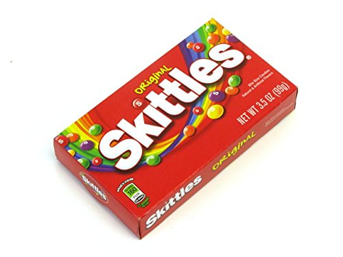 Skittles Original Bite Size Candies - 3.5 oz. Theater Size Box (Pack of 6)