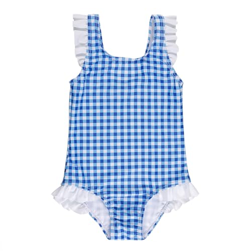LIZENS One Piece Swimsuit for Girls Swimwear with Ruffled Children Bathing Suit - Main Image