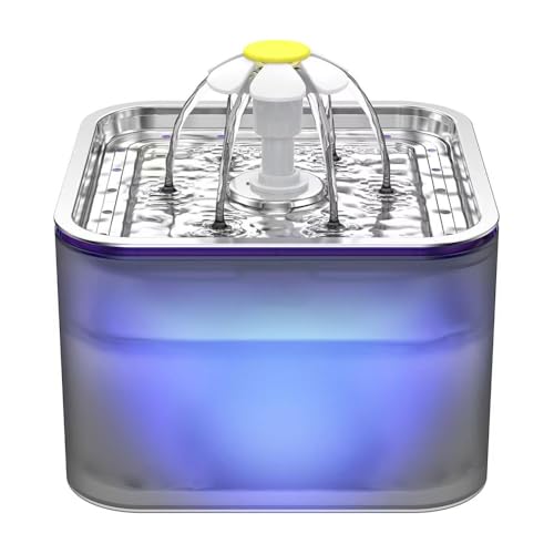Fuente de Agua para Gatos y Perros 3L Acero Inoxidable