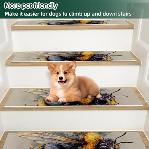 Tapis d'escalier antidérapant de qualité supérieure pour bois - 6
