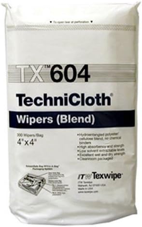 Texwipe TX604 TECHNICLOTH 4"X4" 1200/WIPERS