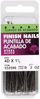 Hillman Finishing Nails 6 D Polished Steel Card 60 / Card