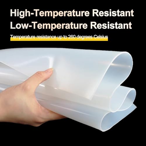 Feuille de caoutchouc silicone 200x200mm joint compressible 6mm - 6