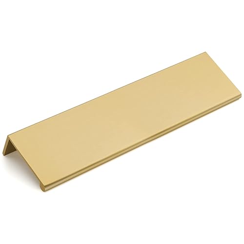 goldenwarm 10 Pack Gold Finger Edge Pulls Drawer Finger Pulls