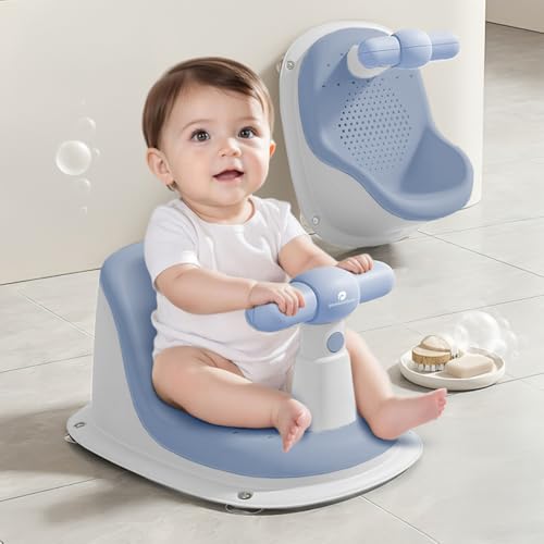 StarAndDaisy Baby Bather/Baths tand for 0 to 2 Years, Non-Slip Bath Chair for Baby Bathing/Portable Baby Bath Support Seat -Blue