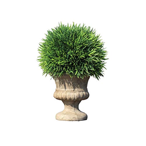 Plantes vertes et fleurs artificielles en pot pour decoration de table