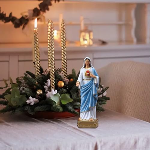 Statue de la Vierge réaliste pour coin prière et méditation - 7