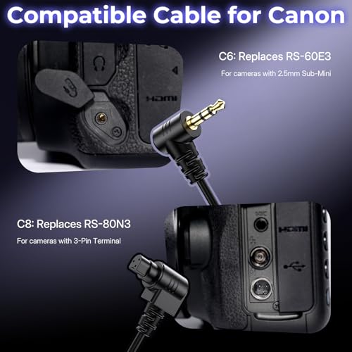 Télécommande sans fil rechargeable Hanpusen avec minuteur longue pose - 7