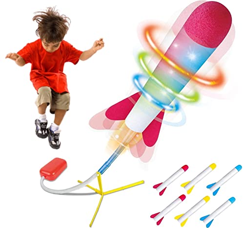image for Play22 Toy Rocket Launcher for Kids Led - Shoots Up to 100+ Feet - Lau