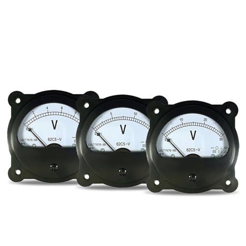 Voltmètre circulaire 62C5 à aiguille précise pour circuit DC 10V - 2