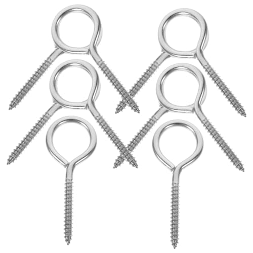 Crochets à œillet métalliques anneau à visser boulons pour suspension mur plafond armoire x10