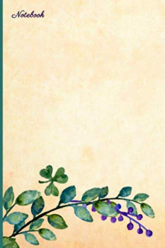 Notebook: Floral Squared Grid 120 Page Journal Diary