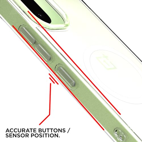 Image of Amazon Basics Back Cover for OnePlus 15R 5G Mag-Safe Shockproof PC + TPU Protective Case Magnetic Support Bumper Case (Transparent Mag-Safe)