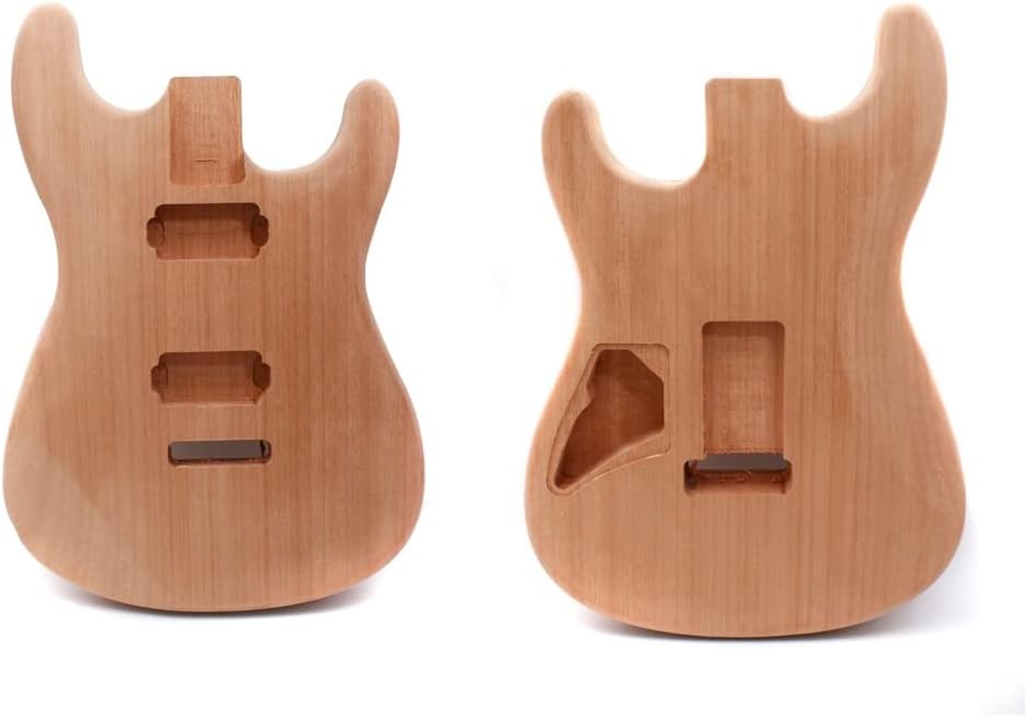 Electric guitar Body whole Piece of Mahogany Wood Unfinished HH Style for diy