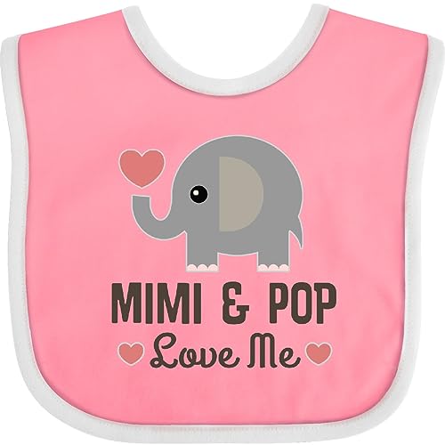 inktastic Mimi and Pop Love Me Grandchild Outfit Baby Bib