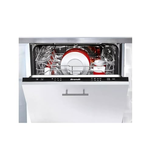 Lave-vaisselle encastrable BRANDT LVE134J - Induction - 13 couverts - L60cm - 44 dB - Noir