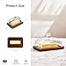 XTTAP butter dish with lid, glass airtight lid keeps butter soft, for countertop and refrigerator. Widened design to fit all butters. Covered butter dishes with, Made of glass and Acacia wood.
