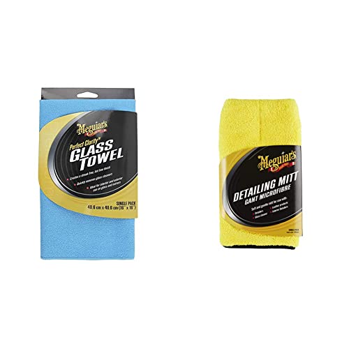 Meguiar's gant X1804EU anti-trace pour nettoyer les vitres auto
