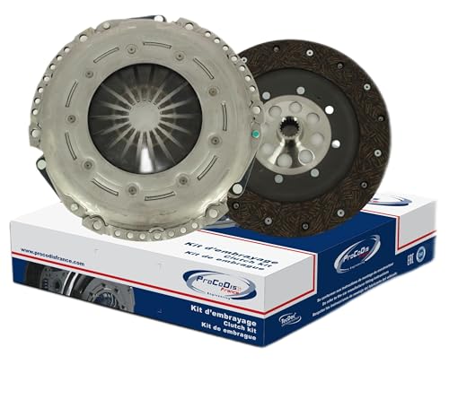 Kit Embrayage Procodis 4 Pièces - Mécanisme, Disque, Butée, Volant - Diamètre 229mm 18 Dents