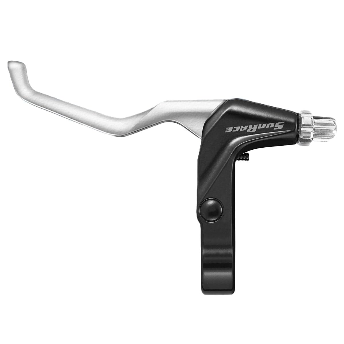 SunRace M4 V-Brake Lever, 2-Finger Individual Handlebar Lever, Silver/Black, 22.2 mm, Left Hand