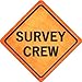 SMART BLONDE Survey Crew Novelty Metal Crossing Sign CX-474
