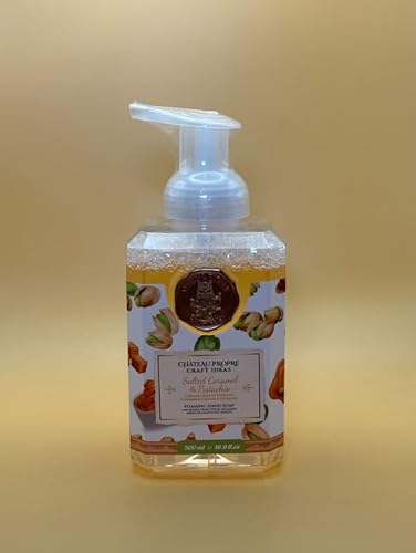 Foaming Hand Soap Salted Caramel & Pistachio Scented Liquid Pump Dispenser 16.9 Fl OZ
