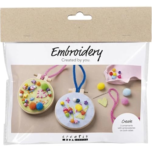 Creativ Company kit de broderie loisirs pour enfants - artisanat coloré