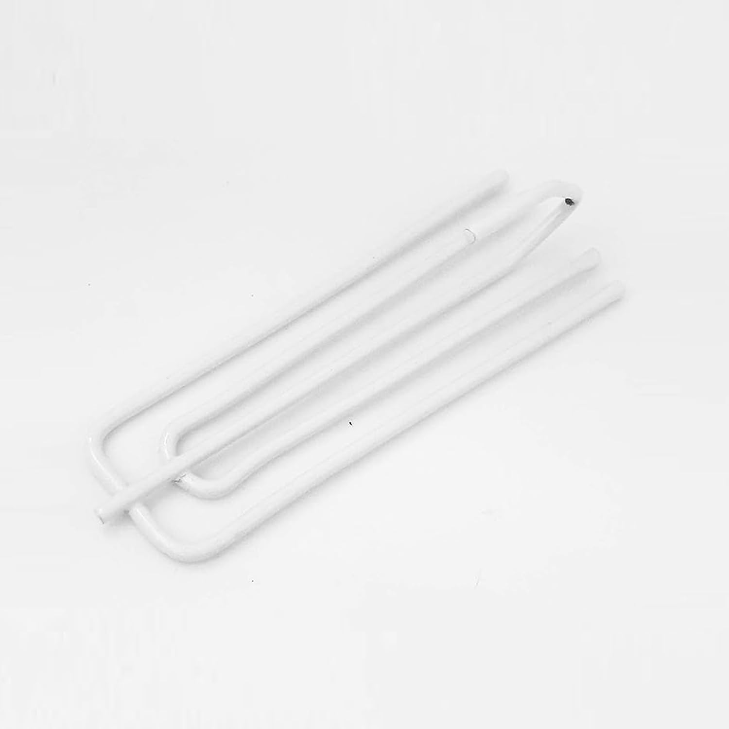 White Pinch Pleat Prong Curtain Hooks Pins Galvanised Curtain Tape Hooks Pins Metal Drapery Pin Hooks for Windows Curtains Door Curtain and Shower Curtain Pack of 20