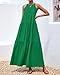 BTFBM Halter Summer Dresses for Women 2026 Casual Spring Hollow Out Sleeveless Boho Sundresses Beach Vacation Maxi Dress(Green, Medium)